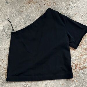Banana Republic Black One-Shoulder Top
